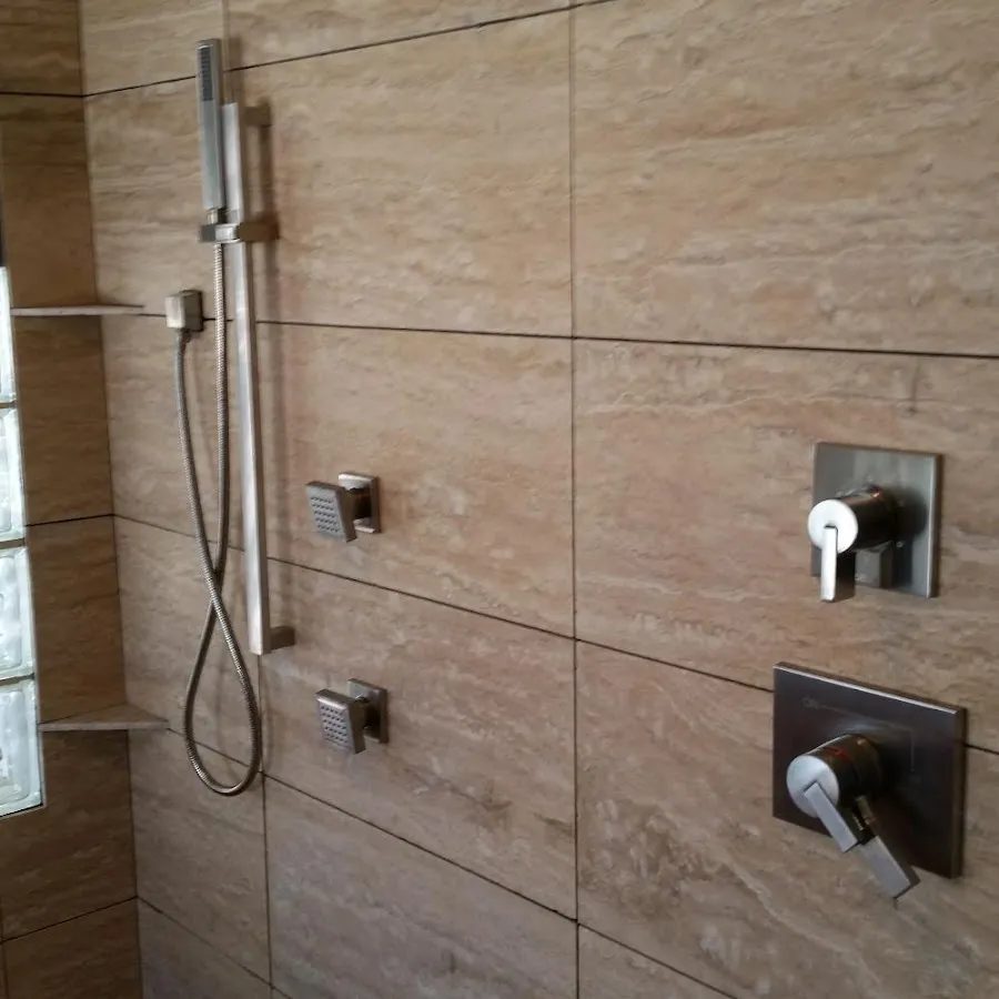 Shower fixture installation for Water Heater Replacement in Maryville
